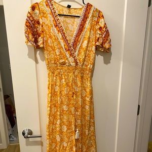 Flower maxi dress